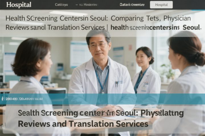 Health Screening Centers in Seoul: Comparing Tests, Physician Reviews and Translation Services