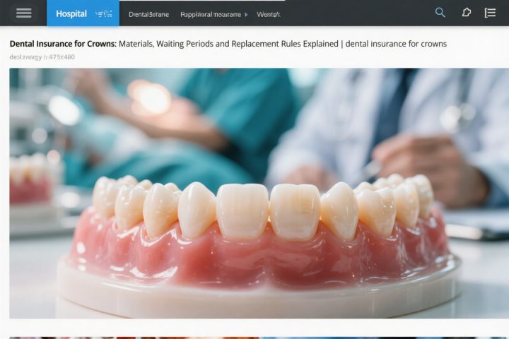 Dental Insurance for Crowns: Materials, Waiting Periods and Replacement Rules Explained